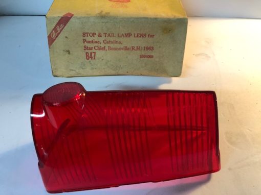 1963 pontiac stop & tail light lens