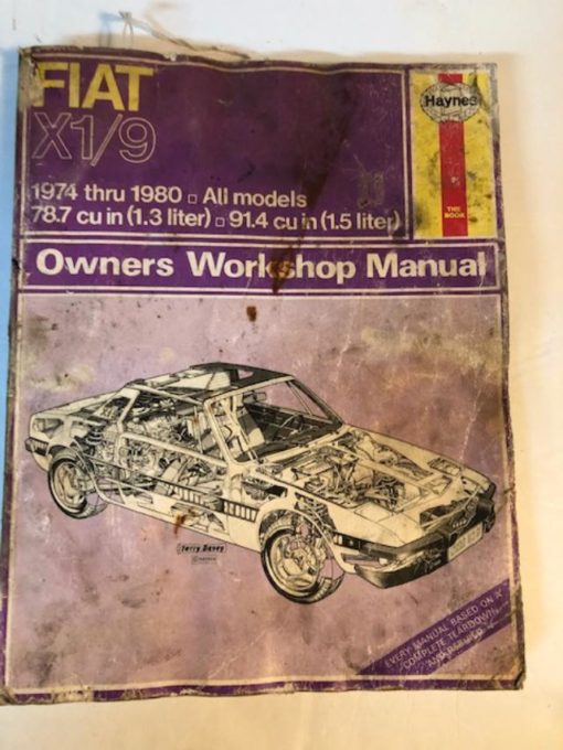 Fiat X1/9 Owners workshop manual