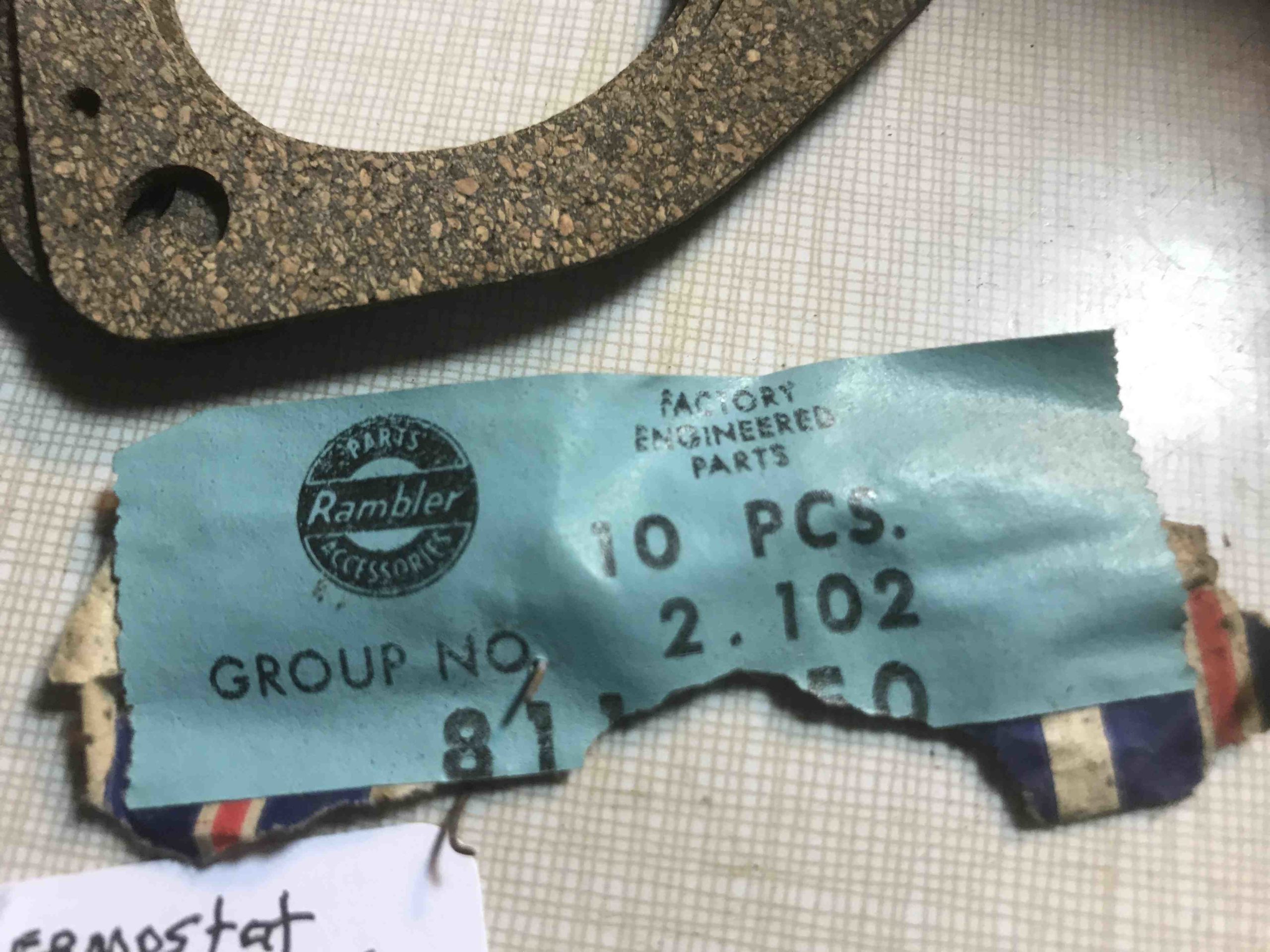 Metro (BMC) thermostat gasket - Image 2